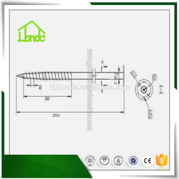 Tornillo de tierra Mytext modelo5 HDFR88.9 * 2500